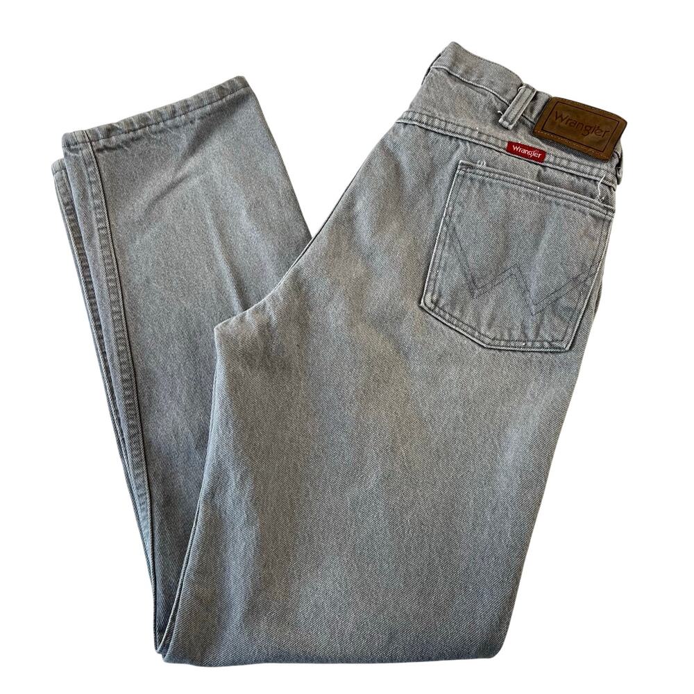 Wrangler Vintage Gray Jeans Men's size 31X29 Regular Fit USA Made